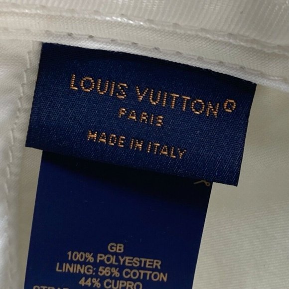 LOUIS VUITTON MP3421 Monogram newsboy velvet hat cap polyester White main image 7